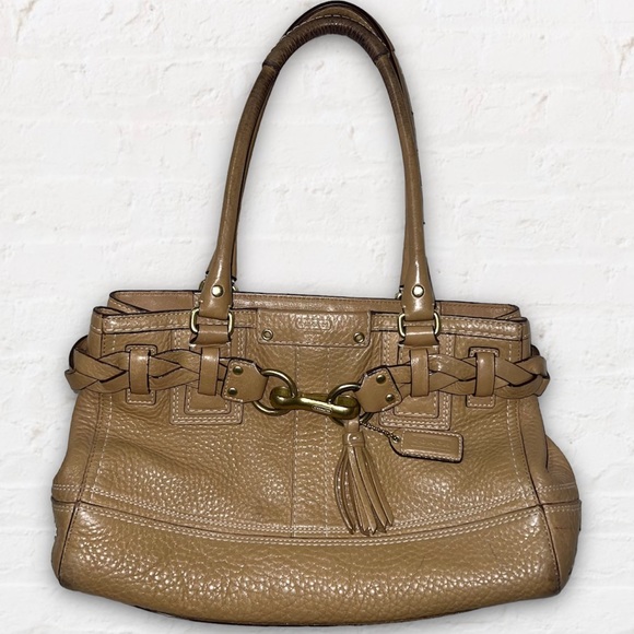 Coach Hampton Pebble Leather Purse - Picture 1 of 7